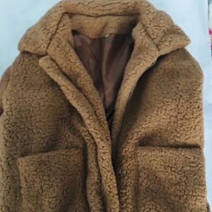 Zaful Light Brown Teddy Coat